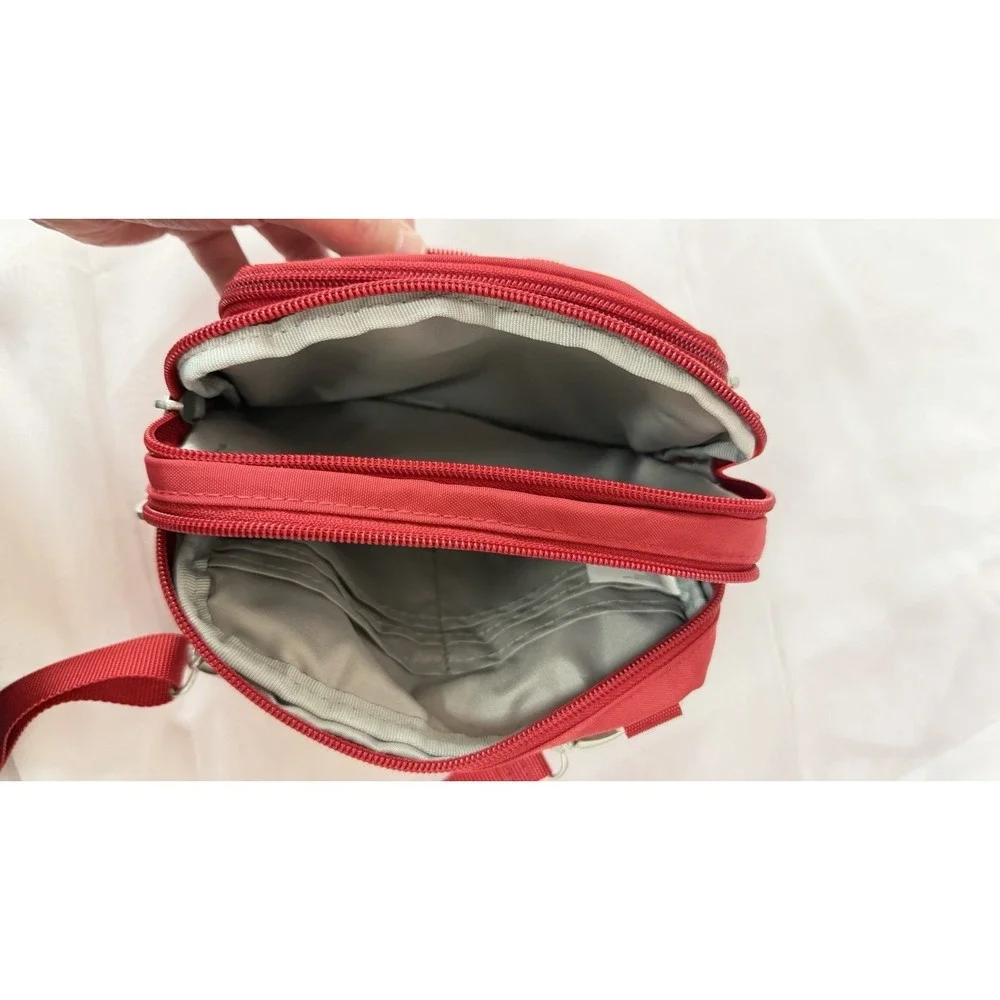 Baggallini small crossbody bag, Apple Red Purse, Shoulder Bag